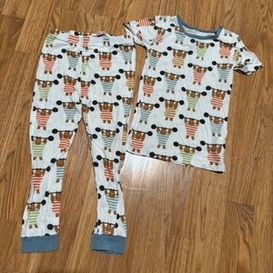 Magnetic Me Hustle For The Muscle Pajama Set Short Sleeve Top Pants Boy 3T
